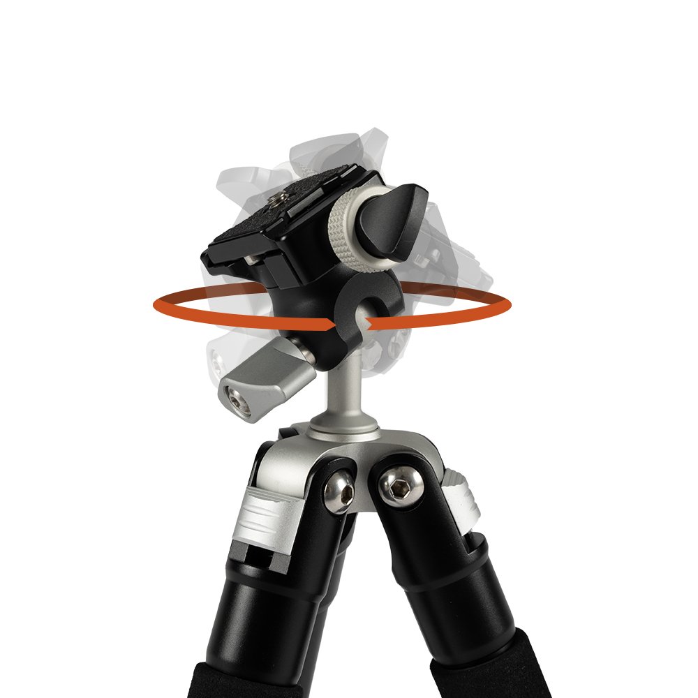 Mini Ball Head Camera 360° Panoramic with Arca Type Quick Release Plate Metal Ball Joint Swivel Max Load 17.6lb/8kg Tripod Head